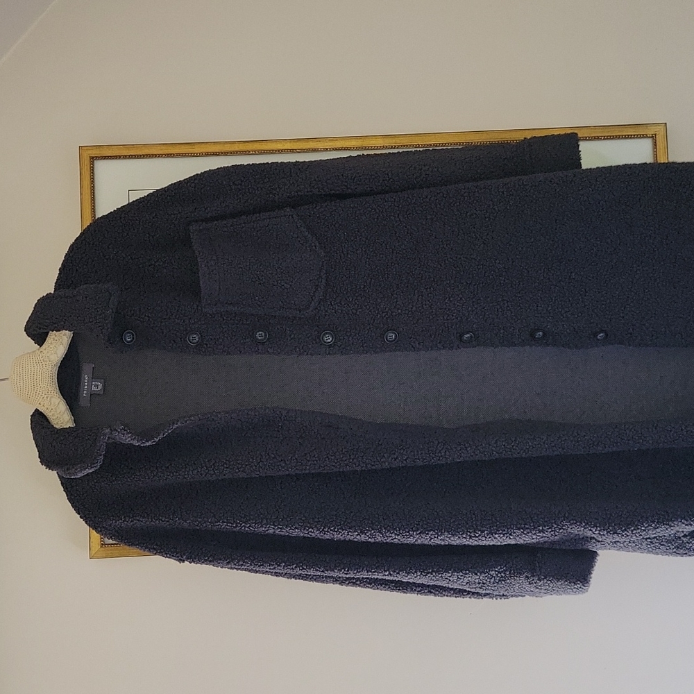 Oversized Sherpa Button Down Jacket - image 1